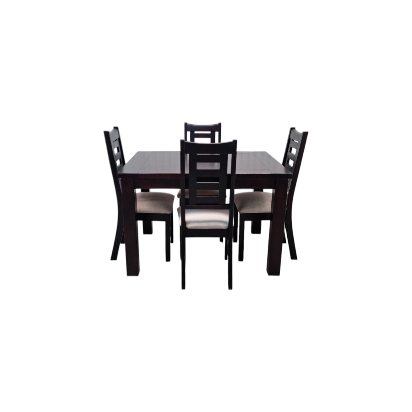 COMEDOR 4 SILLAS HAMBURGO CHOCOLATE