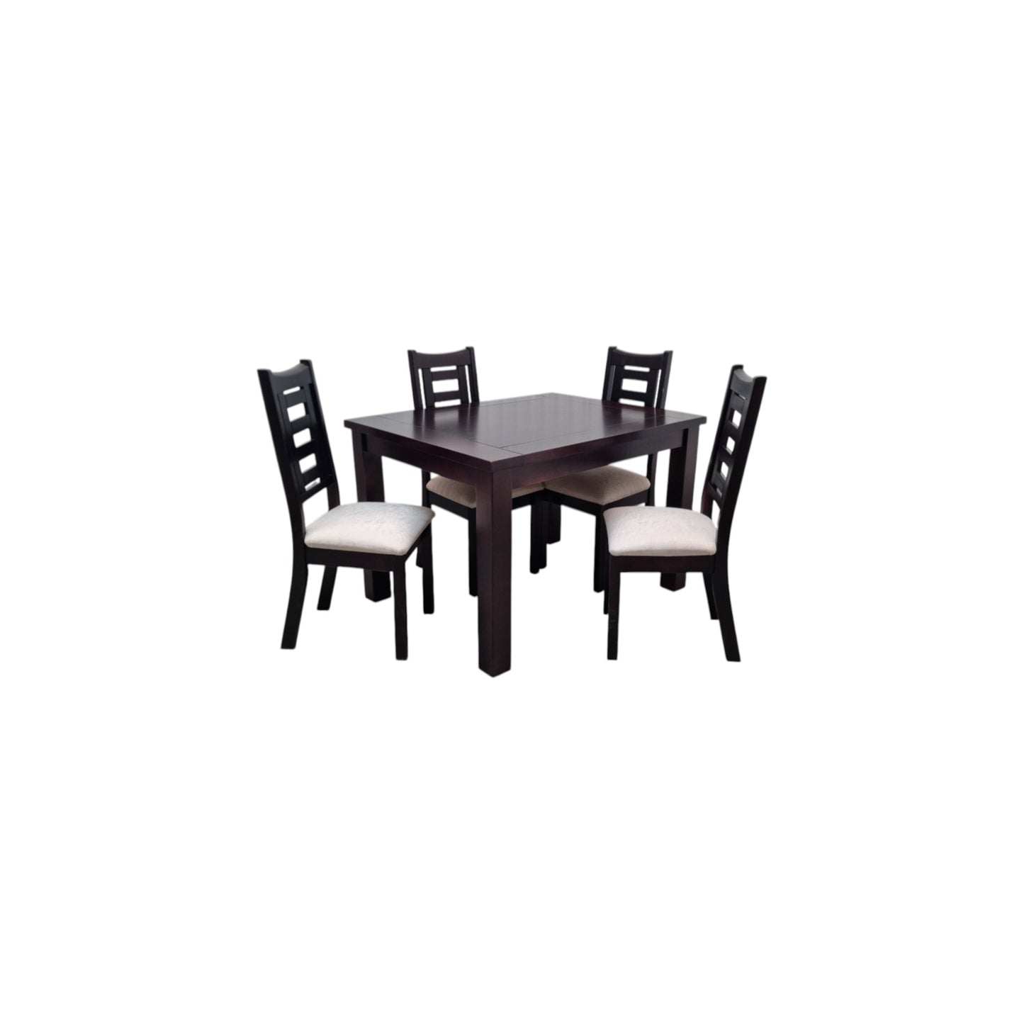 COMEDOR 4 SILLAS HAMBURGO CHOCOLATE