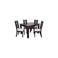 COMEDOR 4 SILLAS HAMBURGO CHOCOLATE