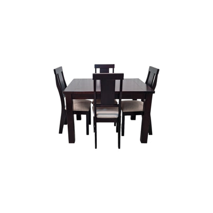 COMEDOR 4 SILLAS MUNICH CHOCOLATE