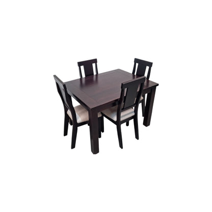 COMEDOR 4 SILLAS MUNICH CHOCOLATE